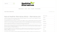 Desktop Screenshot of healthieralternatives.com