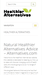 Mobile Screenshot of healthieralternatives.com