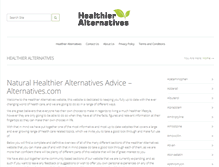 Tablet Screenshot of healthieralternatives.com